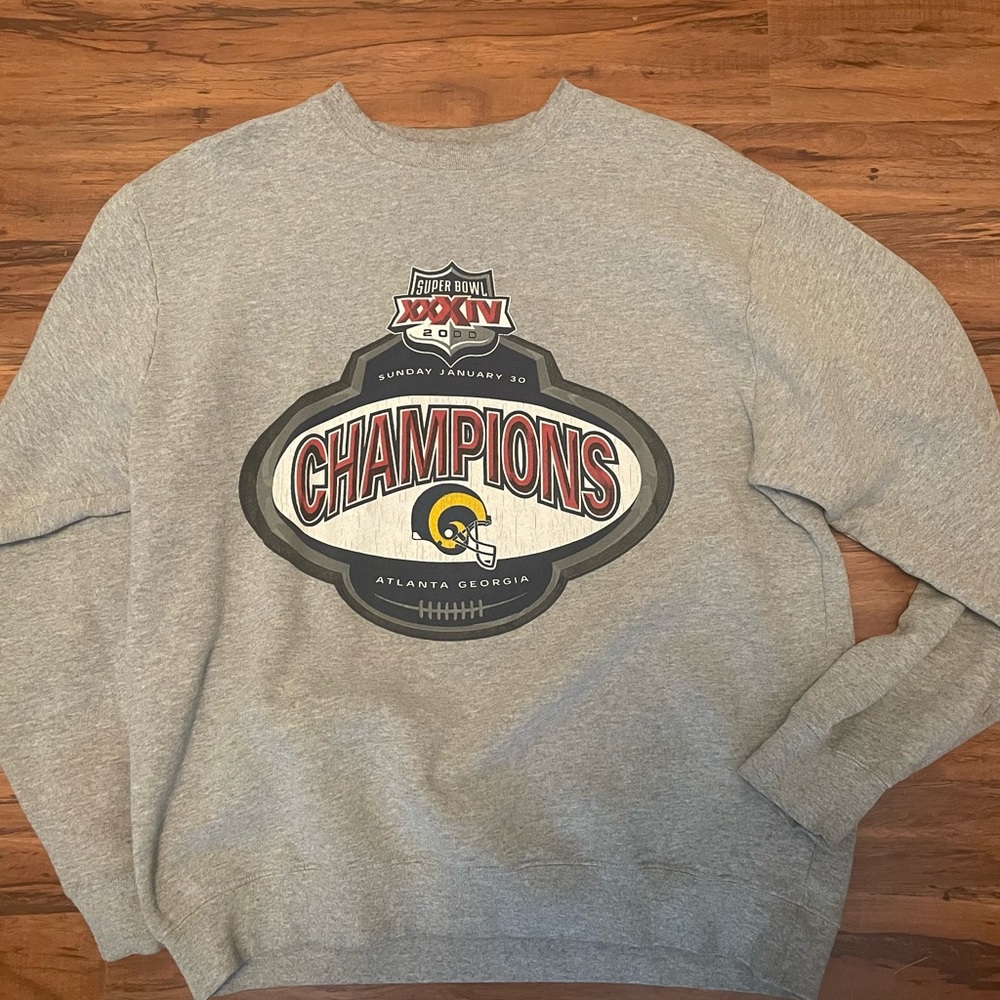 Rams Super Bowl Champions, Vintage Nike Crewneck Sweatshirt